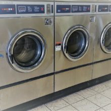 Refurbished Dexter T600 Stainless Front Load Washer Model with 40lbs 208-240 volts and 3 phase induction